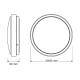 OSRAM LED plafonjera 39cm 24W 4000K bela