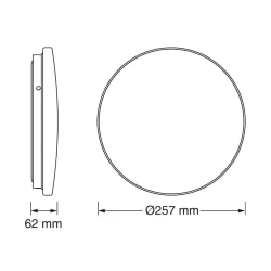 OSRAM LED plafonjera sa senzorom 12W 6500K bela