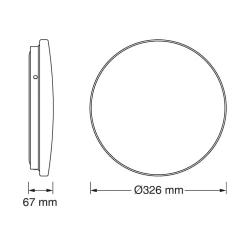 OSRAM LED plafonjera sa senzorom 18W 4000K bela