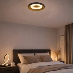 SOLEA 72 LED plafonjera 24W CCT crna