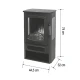 Samostojeći električni kamin sa panoramskim ložištem 1000/2000W HOME FKK26