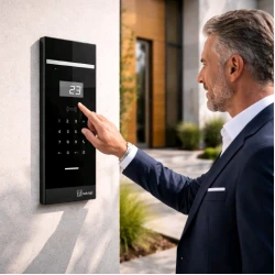 TEH-TEL T891 Q2 Lux audio pozivna tabla sa tastaturom na dodir i RFID čitačem, crna
