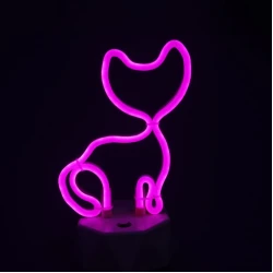 Prosto NFX075/PK savitljiva LED neon traka 75 cm, pink, baterije ili USB