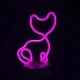 Prosto NFX075/PK savitljiva LED neon traka 75 cm, pink, baterije ili USB