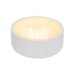 Home CDL20 LED sveća sa 3 plamena u keramičkoj posudi, pravi vosak, tajmer