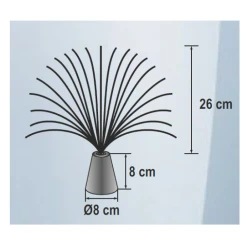 Home FOL1 dekorativna LED lampa sa optičkim vlaknima, višebojna, na 3 AA baterije