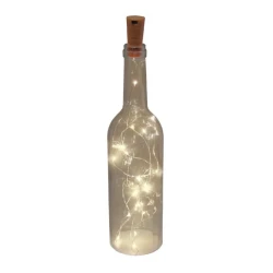 Svetleći niz za flašu 2 m sa čepom, toplo beli mikro LED, 3374-2m-17305