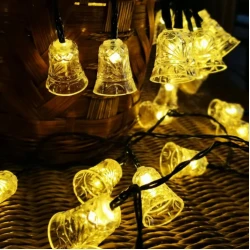 MODEE ML-C2014 LED lampice sa ukrasima zvona, 50 toplo belih LED 2700 K, 4,9 m, IP44