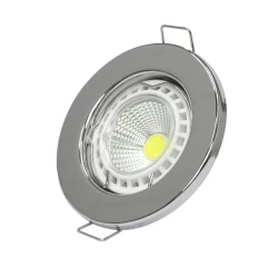 PROSTO R-S001/CH ugradna rozetna za GU10, hrom, fiksna, otvor 65 mm