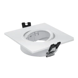 PROSTO R-A102/W kvadratna ugradna rozetna za MR16 GU5.3, 93 x 93 mm, bela
