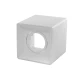 PROSTO R-P001/WS nadgradna kvadratna rozetna za MR16 GU5.3, 96 x 96 x 100 mm, bela