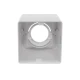 PROSTO R-P001/WS nadgradna kvadratna rozetna za MR16 GU5.3, 96 x 96 x 100 mm, bela