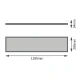 LEDVANCE PANEL 4IN1 1200 LED panel 1195 x 295 mm 32 W, 6500 K, 3600 lm