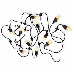 E250591 svetlosni niz 20 m sa 20 LED sijalica E27, toplo belo 2700K, IP44