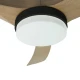 Mitea Plafonski Ventilator Metalni 35W, 5500 m³/h, 18W LED, Crna Drvo, do 25 m² - Plafonski ventilatori
