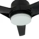 Mitea Plafonski Ventilator Metalni 35W, 6500 m³/h, 20W LED, Crni, do 30 m² - Plafonski ventilatori