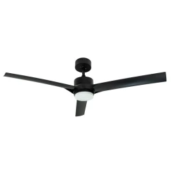 Mitea Plafonski Ventilator Metalni 35W, 6500 m³/h, 20W LED, Crni, do 30 m²