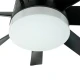 Mitea Plafonski Ventilator Metalni 50W, 7800 m³/h, 20W LED, Crni, Područje do 35 m² - Plafonski ventilatori