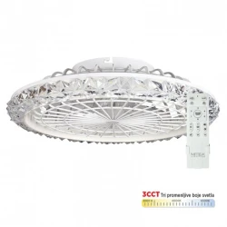 Mitea Plafonski Ventilator sa LED Svetlom 18W, 1320 m³/h, Dimer, Ø500 mm, Beli