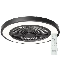 Mitea Plafonski Ventilator sa LED Svetlom 20W, 2500 m³/h, CCT, Ø500 mm, Alternativna Boja