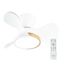 Mitea Plafonski Ventilator sa LED Svetlom 40W, 8100 m³/h, Velika Cirkulacija, Ø500 mm, Beli