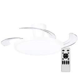 Mitea XXL Plafonski Ventilator sa LED Svetlom 30W + 30W, Ø1066 mm, Beli