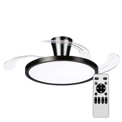 Mitea XXL Plafonski Ventilator sa LED Svetlom 30W + 30W, Ø1066 mm, Crni