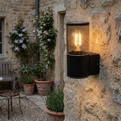 M914 S Max.A60 CRNA+SMOKY IP54 1xE27 baštenska lampa zidna Mitea Lighting