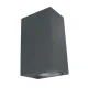 M952020 A Max.35W antracit siva IP44 2xGU10 baštenska lampa zidna Mitea Lighting