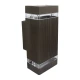 M035 B Max.2x35W braon IP44 2xGU10 zidna lampa Mitea Lighting