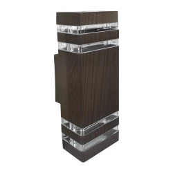 M035 II B Max.2x35W braon IP44 2xGU10 dva reda zidna lampa Mitea Lighting