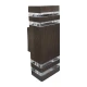 M035 II B Max.2x35W braon IP44 2xGU10 dva reda zidna lampa Mitea Lighting