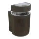 M038 B Max.1x35W braon IP44 1xGU10 zidna lampa Mitea Lighting