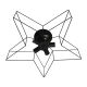 Mitea M10430-5 plafonska lampa zvezda, crna, 5xE27