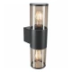 M915 S Max.A60 CRNA+SMOKY IP54 2xE27 bastenska lampa zidna Mitea Lighting