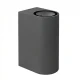 M952010 A Max.35W antracit siva IP44 2xGU10 baštenska lampa zidna Mitea Lighting