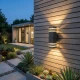 M035 II A Max.2x35W antracit siva IP44 2xGU10 dva reda lampa zidna Mitea Lighting
