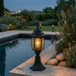 M2005-S Max.1x60W crni IP44 E27 baštenska lampa, fenjer Mitea Lighting