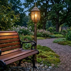 M2005-SV Max.1x60W braon IP44 E27 baštenska lampa, fenjer Mitea Lighting