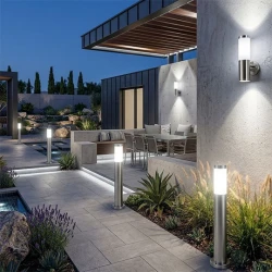 M910 Max. A59 saten hrom IP44 E27 baštenska lampa zidna Mitea Lighting