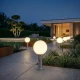 M931 Max.60W saten hrom IP44 E27 baštenska lampa stubna Mitea Lighting