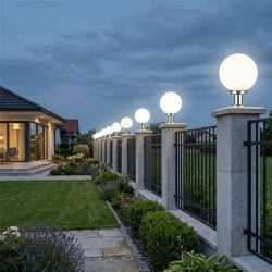 M931-S Max.60W bela IP44 h:350mm E27 kugla baštenska lampa stubna Mitea Lighting