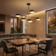 Mitea M10960-5 LED luster 25W 4000K, 5 okruglih svetiljki, crno-zlatni