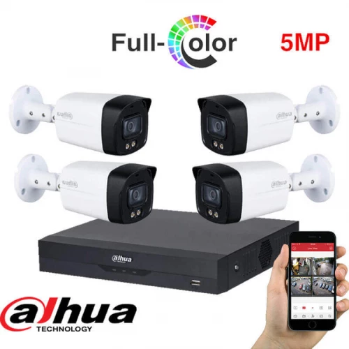 Dahua video nadzor komplet sa 4 kamere TLM-A 5MP Dahua video nadzor komplet sa 4 kamere TLM-A 5MP