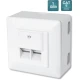 Mrežna Utičnica 2×RJ45 Cat6 STP Digitus 9006