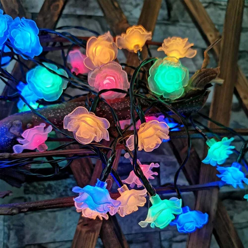 Novogodišnje lampice ruže RGB Novogodišnje lampice ruže RGB