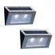 Baštenska solarna lampa nazidna - 2 kom.Led spoljna rasveta Baštenska solarna lampa nazidna - 2 kom.Led spoljna rasveta