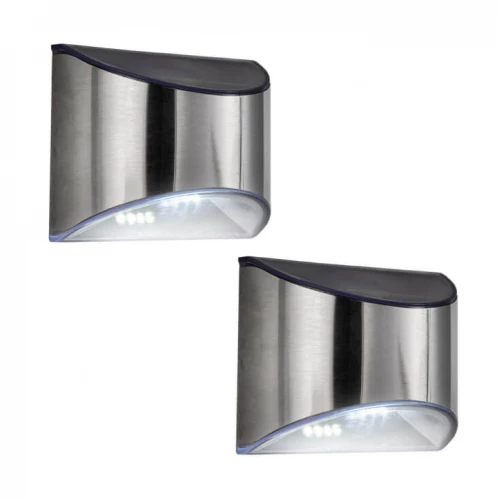 Baštenska solarna nazidna lampa - 2 kom.Led spoljna rasveta Baštenska solarna nazidna lampa - 2 kom.Led spoljna rasveta