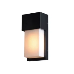 Baštenska zidna lampa 1xE27, IP54, crna, JM-055