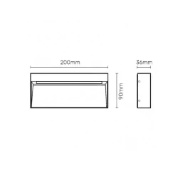 Eurovik zidna LED lampa 5.6W hladno bela JM-054 4000K spoljna nazidna